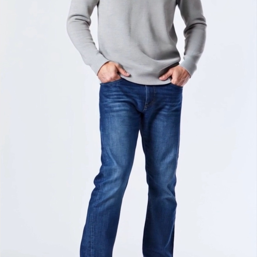 Men's - Zach Blue Straight-Leg Jeans